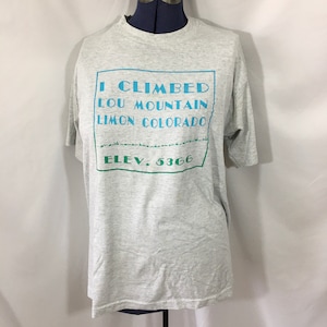 Vintage 80’s Single Stitch Lou Mountain Colorado T Shirt XL - Vintage XL Tee - Vintage Single Stitch Tee - Vintage Colorado Shirt
