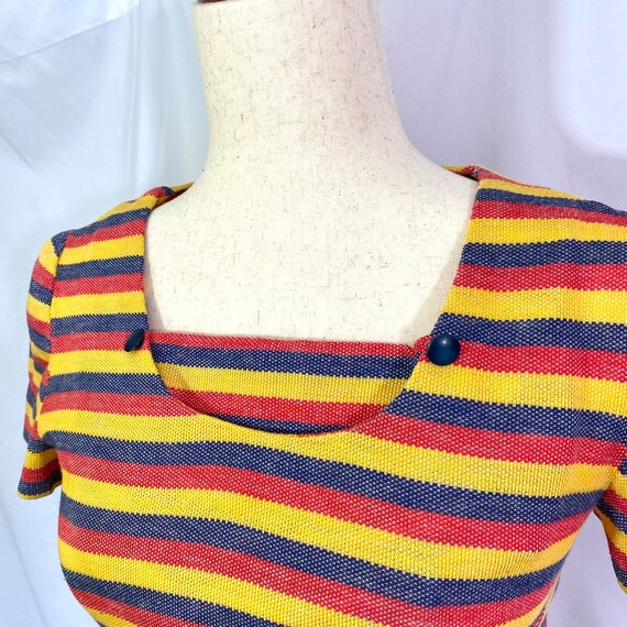 Vintage 70’s Striped Tunic & Bell Bottom Pants Ou… - image 2