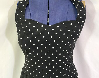 Vintage 90's My Michelle Polka Dot Dress Medium 9/10