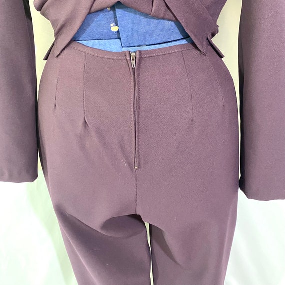 Vintage 90’s City Triangles Purple Pant Suit Size… - image 8