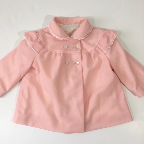 Girl’s Vintage 80’s Pink Cute Togs Dress Coat 18 Mont… - Gem