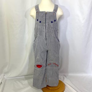 Boy’s Vintage 80’s Happy Kids Gray Corduroy Overalls 4T - Vintage Overalls - 4T Overalls - Vintage 4T - Vintage Football Overalls
