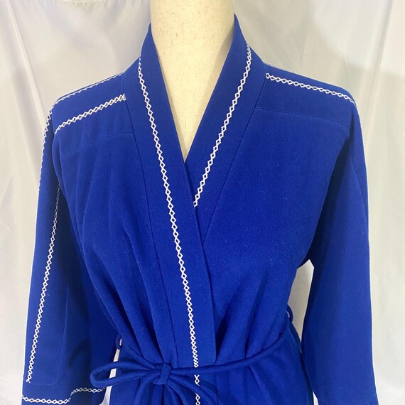 Vintage Vassarette Blue Robe Medium - Vintage Med… - image 3