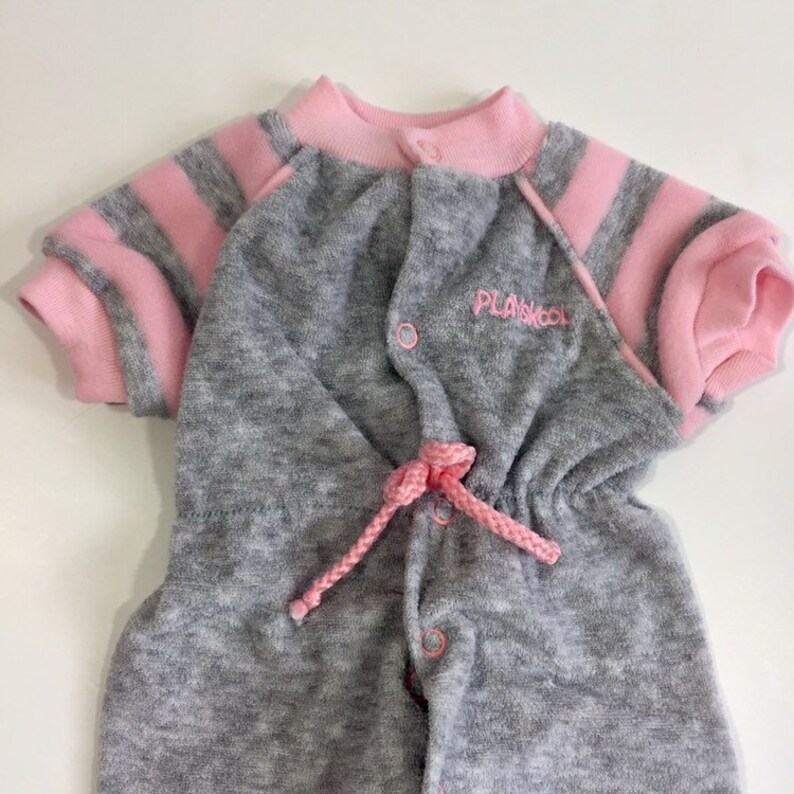 NB Newborn Romper Vintage Playskool 80/'s Romper Vintage Romper Vintage Terrycloth Vintage Baby Girl/'s Romper Vintage Pajamas