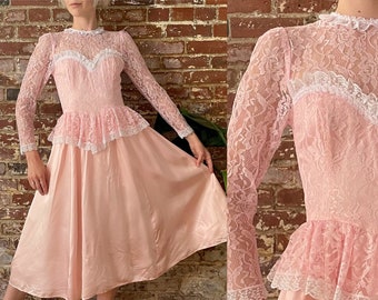 1980s Hot Pink Gunne Sax Prom Dress | Vintage - Etsy