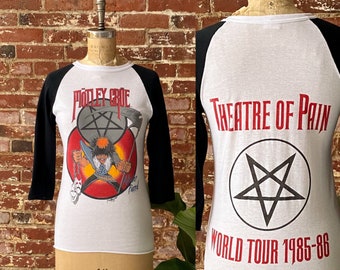 Vintage 80s MOTLEY CRUE Allister Fiend Theatre of Pain 1985 Tour