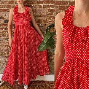 Navy and red polka cheap dot dress