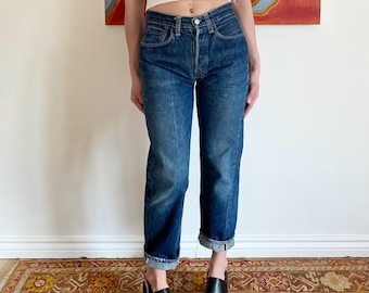 Vintage 60s Levi's Big E 501 Hidden Rivet Redline Selvedge Jeans - 27" W Mid Rise 27.25" Inseam