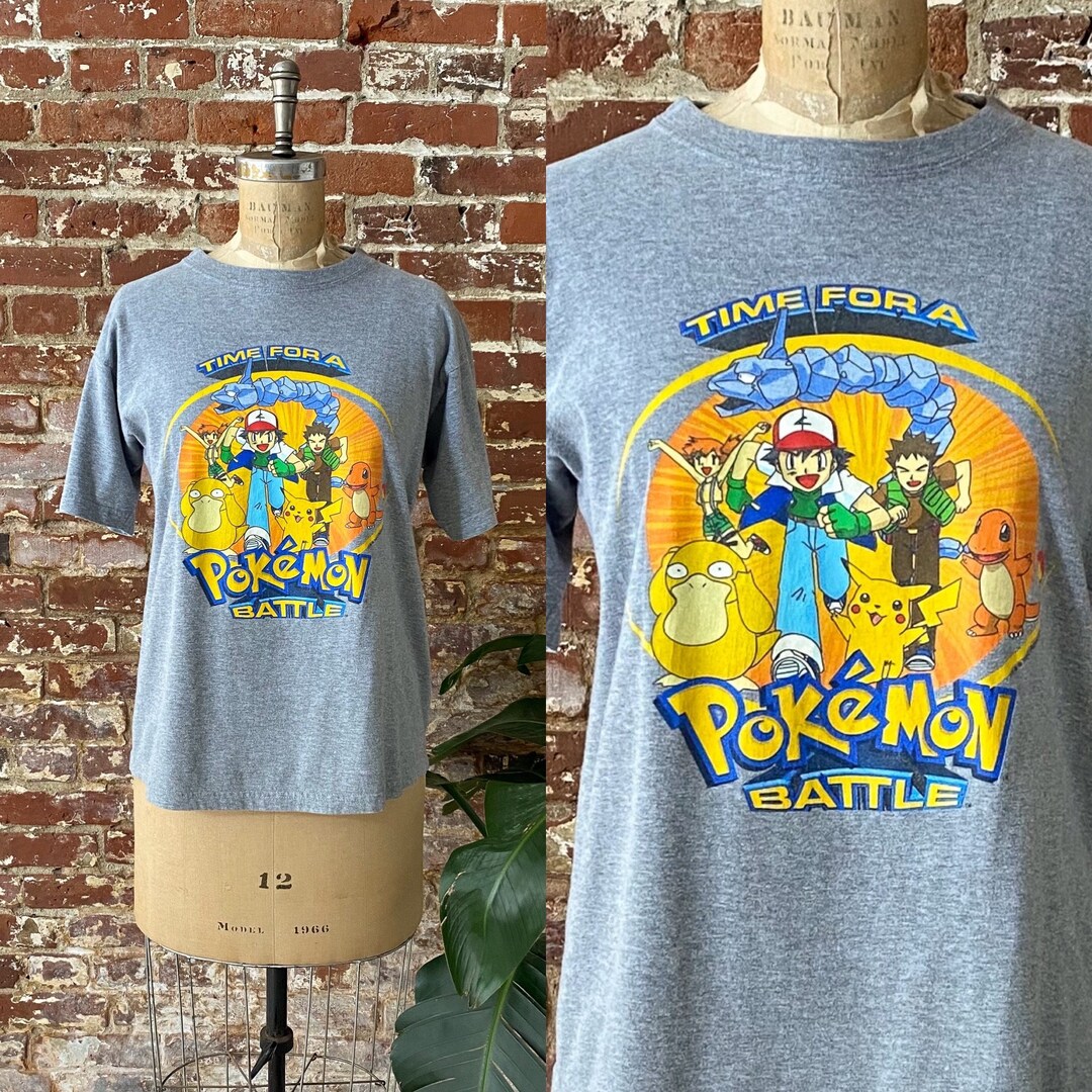 Vintage 1999 Time for A Pokemon Battle T-shirt - 90s Pokemon