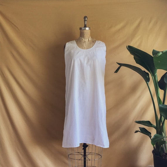 Antique White Cotton Night Dress - Antique Cotton