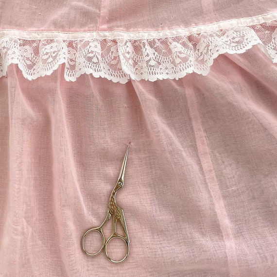 Vintage 1970s Gunne Sax Baby Pink Victorian Dress - 7… - Gem