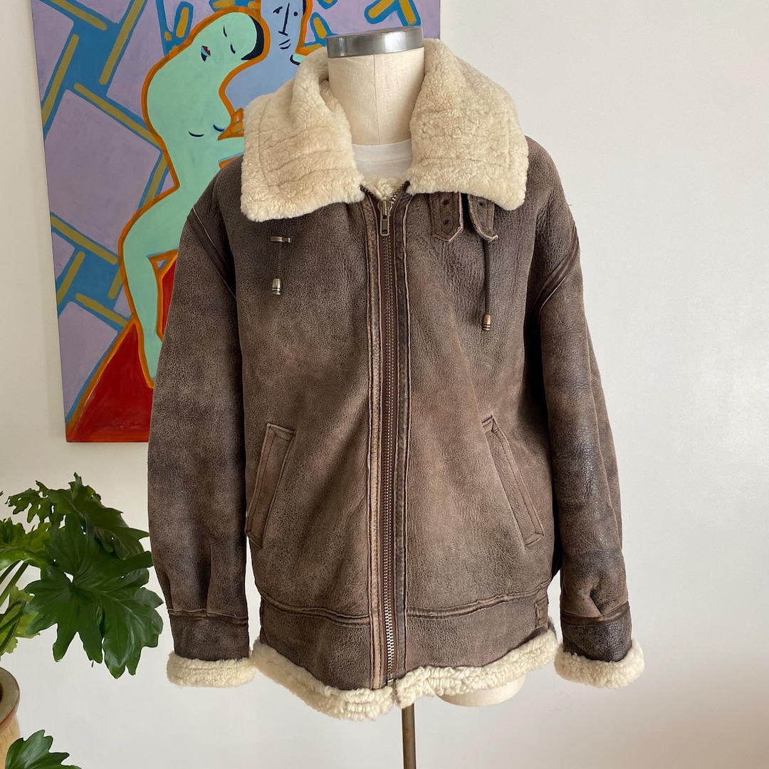 は*う様 90s short real mouton bomber jacket Original Rare Vintage 90s Peak Performance Oversized