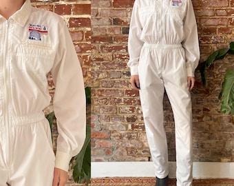 Vintage 80s Molson Grand Prix Pit Crew Jumpsuit  - Women's XSmall/Small - Made In Canada