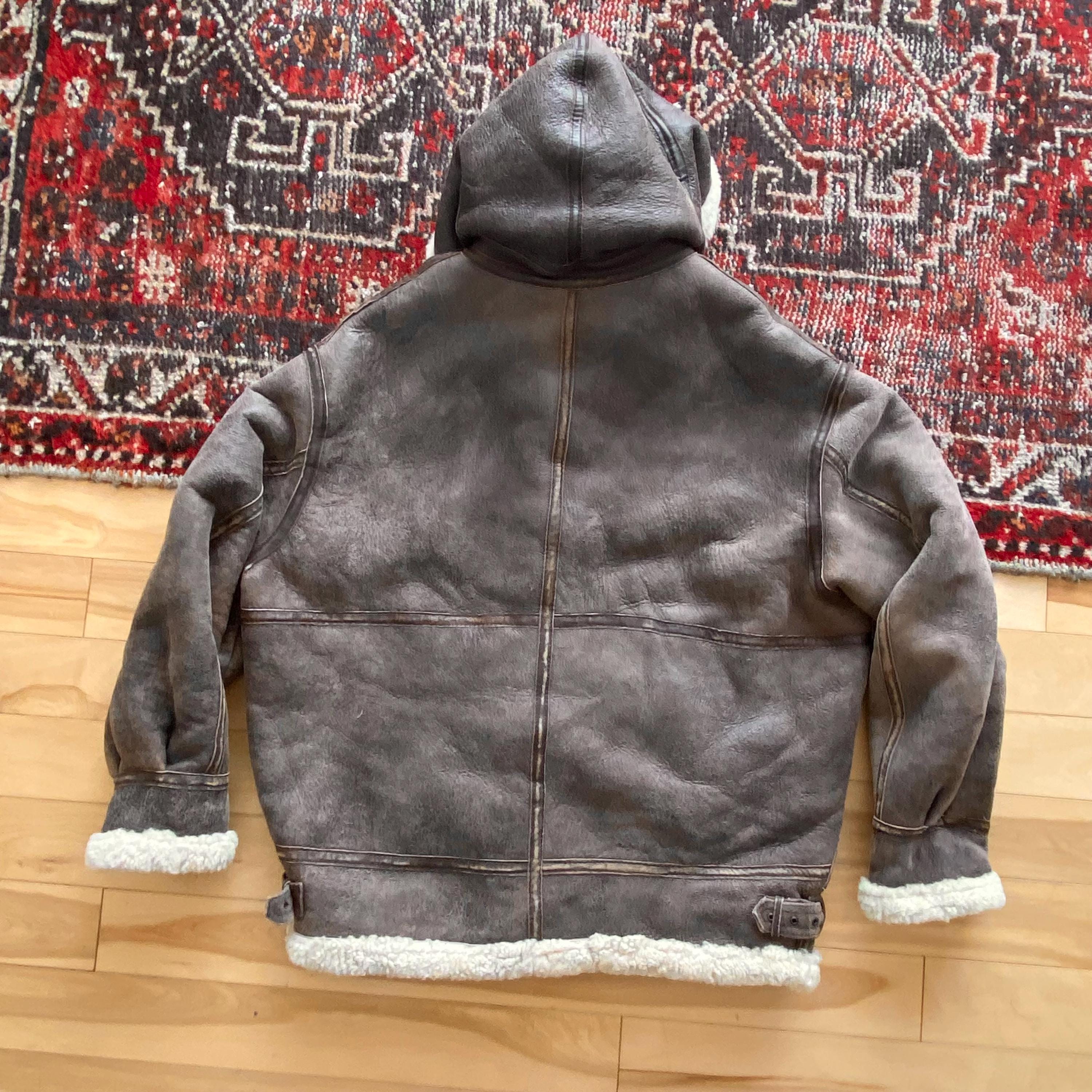 Vintage 1990s Type B-3 Shearling Leather Flight Jacket - 90s