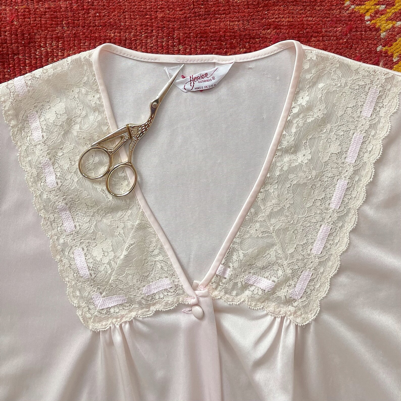 Vintage 1960s Pale Pink Nylon Bed Jacket 60s Nylon Pyjama Etsy