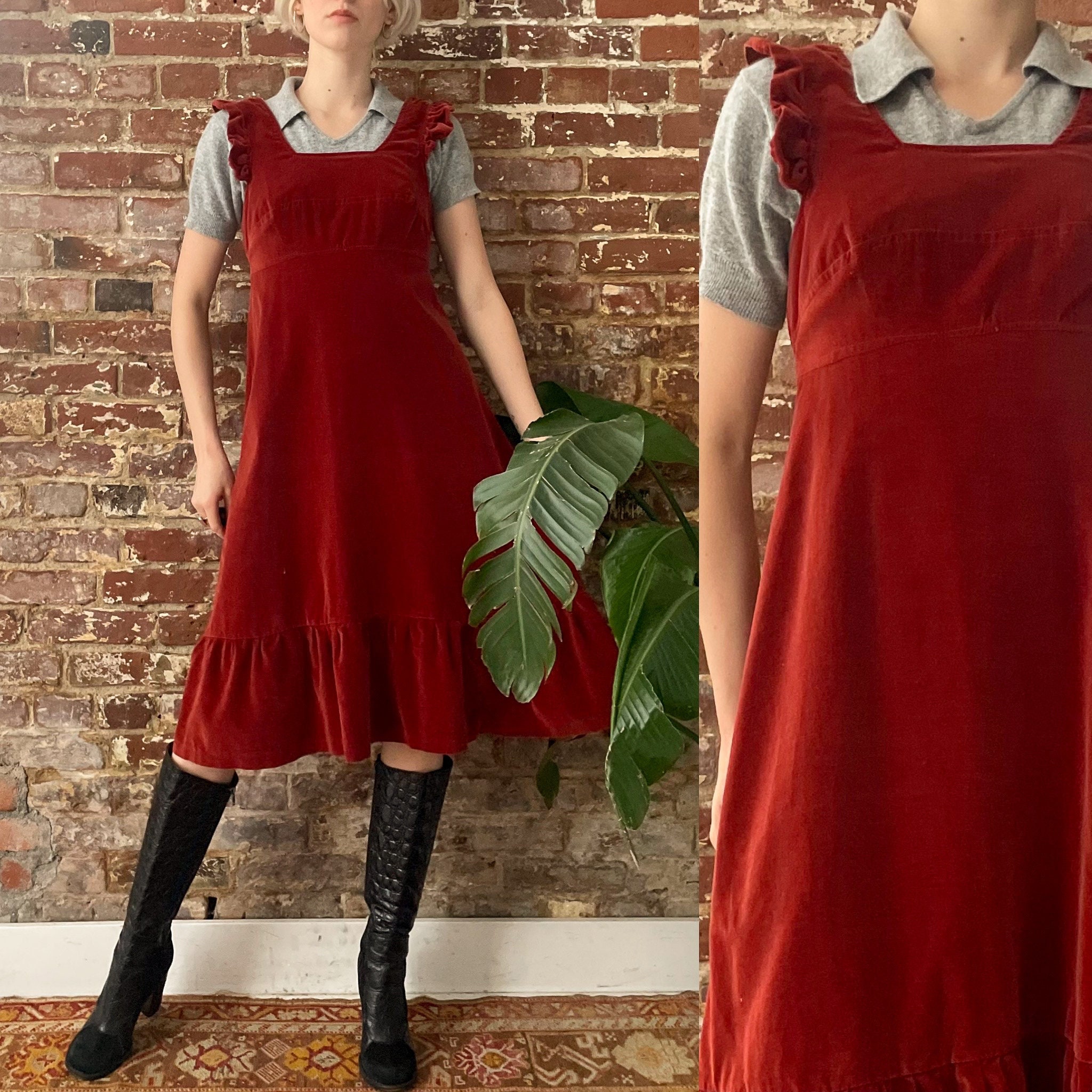 Brick Red Dress -  Canada