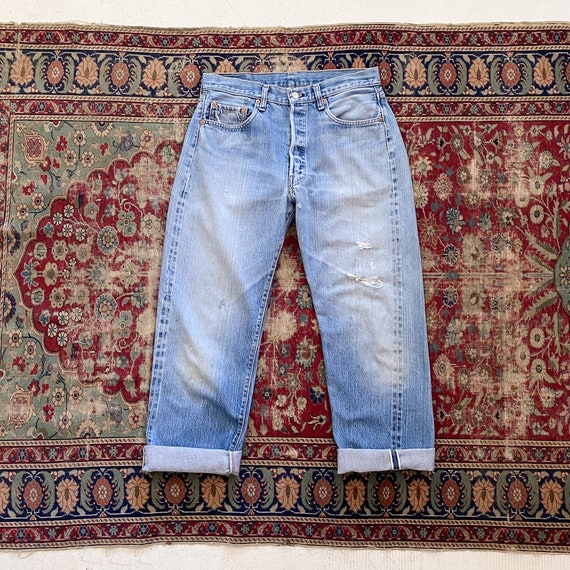 NWT 1984 LEVI'S 501 VINTAGE CLOTHING LVC Rigid SELVEDGE Blue Denim. Sz  30X34 $249.99 - PicClick