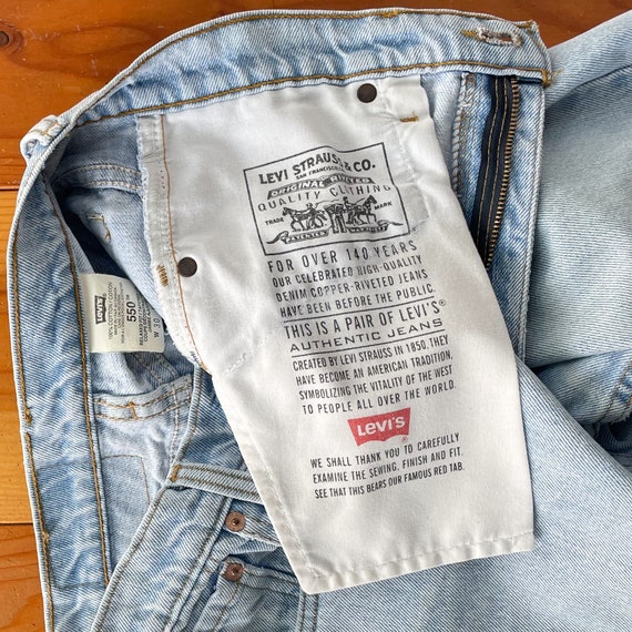 90s Levi's 550 denim pants USA製 Vintage Levi's 550 Relaxed Fit Denim Jeans 1990s 36x30