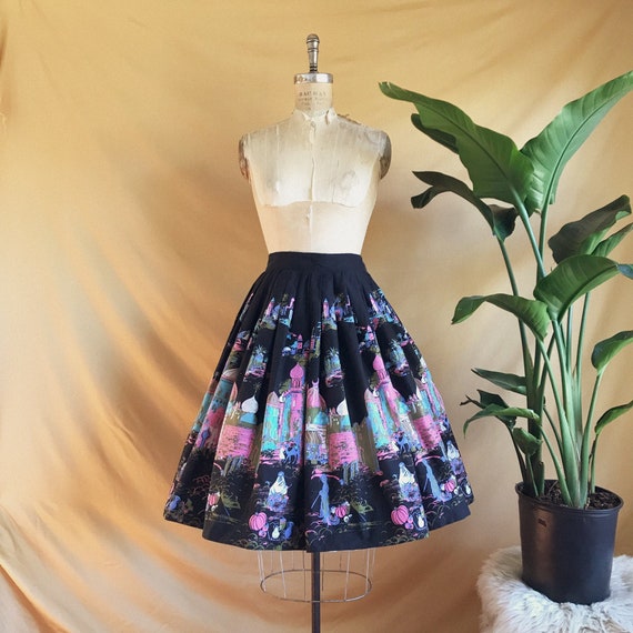Vintage 1950s Millworth Casbah Circle Skirt - 50s