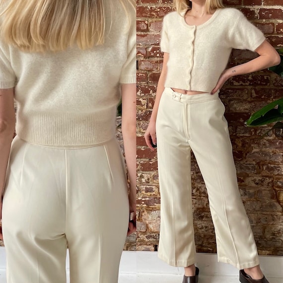 70's White Flared Trousers 70's White Flared Trousers