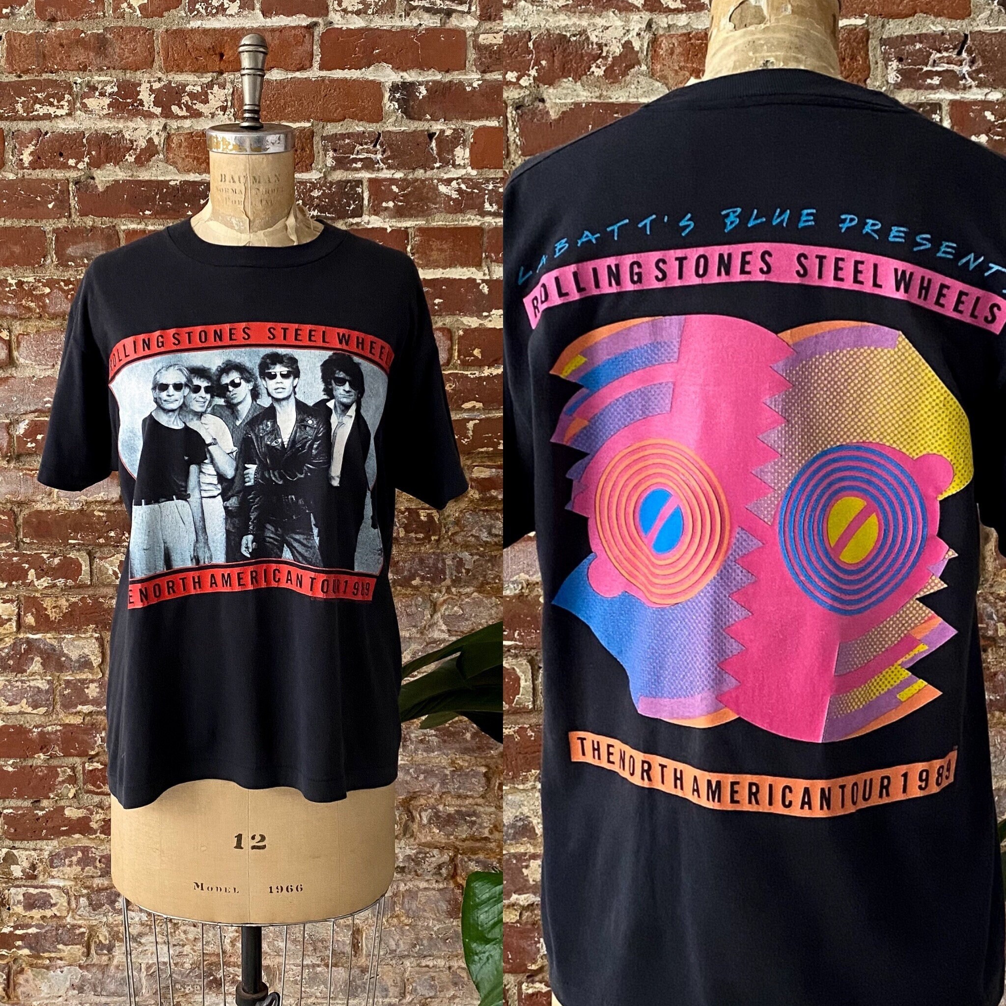 Steel Wheels Tour T-shirt 80s 