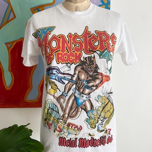 True Vintage 1988 Monsters of Rock Van Halen Metallica White Tour