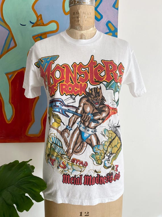 True Vintage 1988 Monsters of Rock Van Halen Metallica White Tour