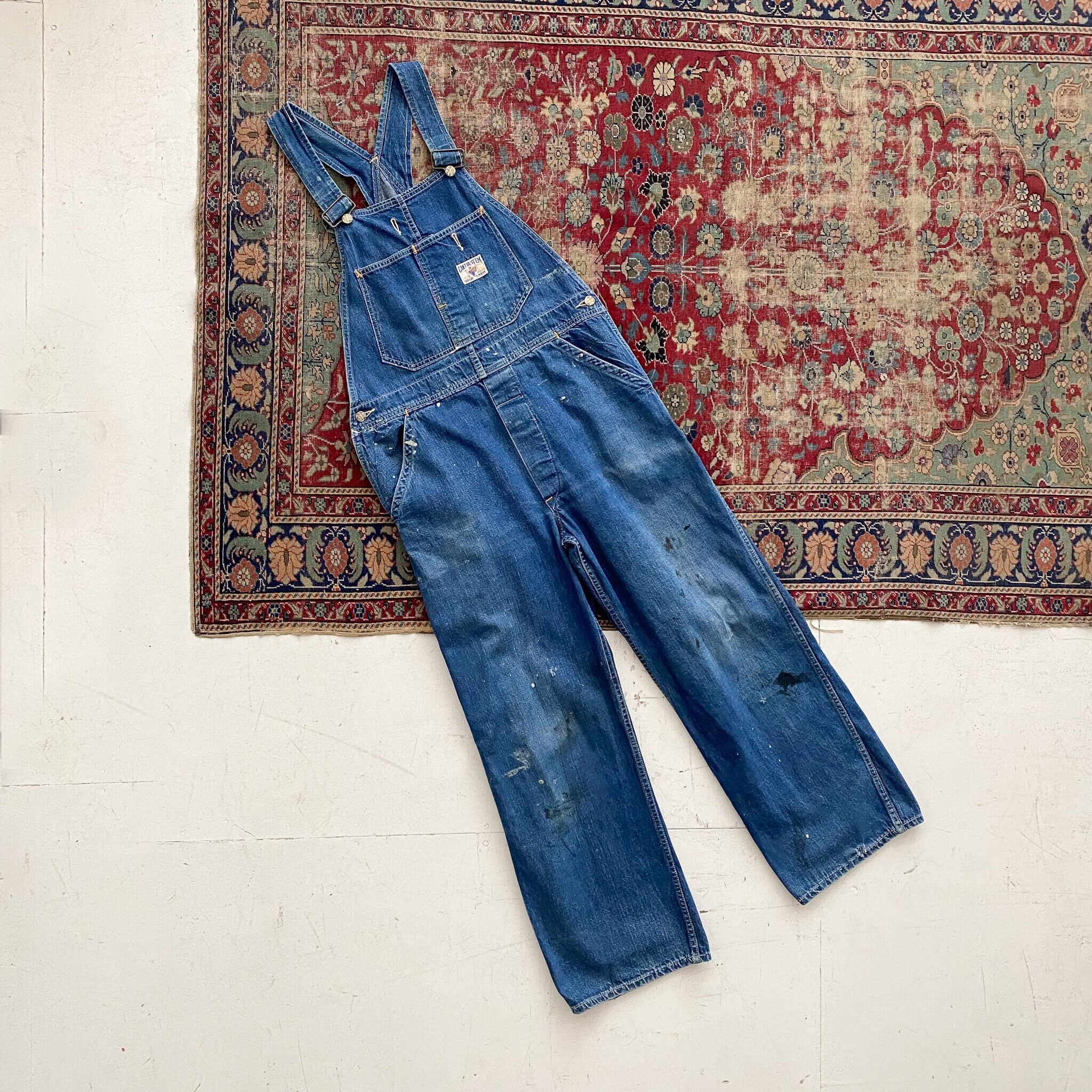 1930s Pella Chore Coat Coveralls  Rare Denim Workwear – Mad Van Antiques