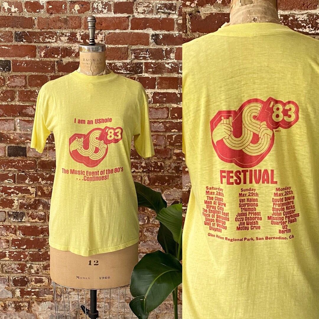 Vintage US '83 Festival Tee - US 1983 Arts Music Festival T-shirt