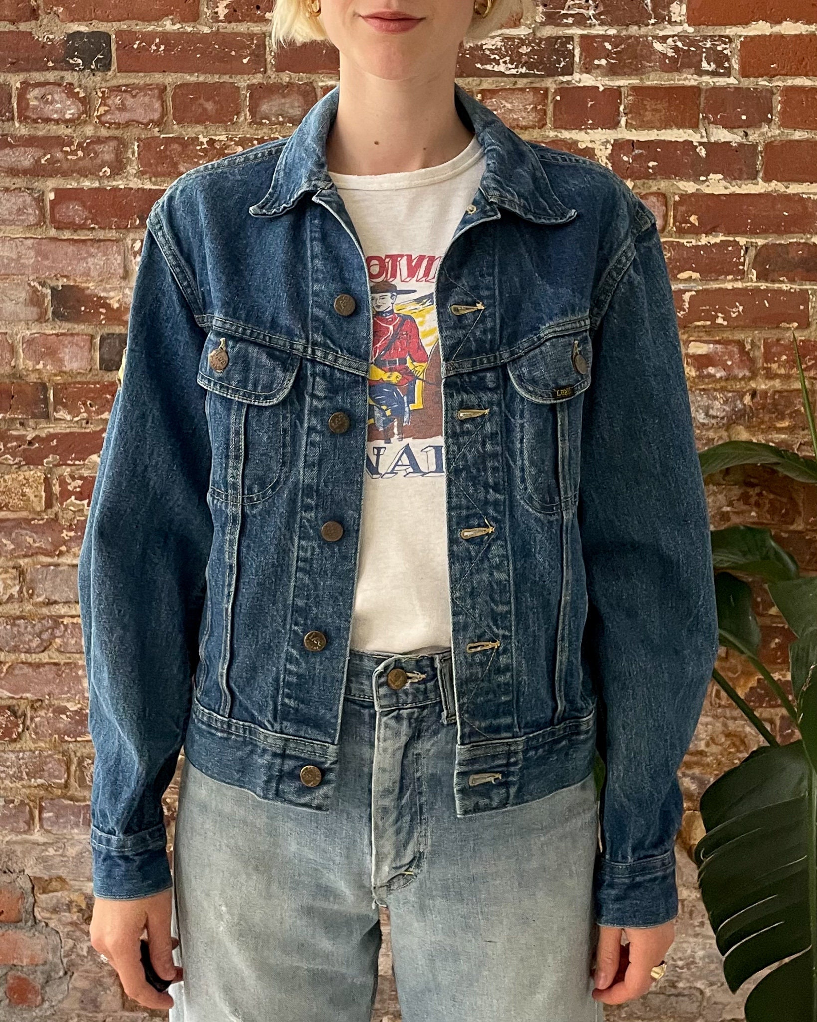 Vintage 1970s Lee Stanforized Patd 153438 Medium Wash