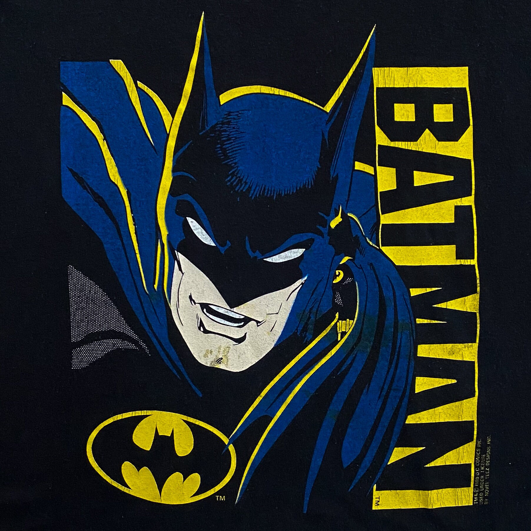 Vintage 1989 Batman DC Comics T-shirt - Novel Teez Made in Canada ...