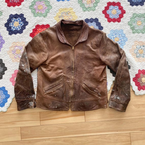 ジャケット・アウター 80s unknown lether jacket talon 80s Leather Jacket | ThriftTale
