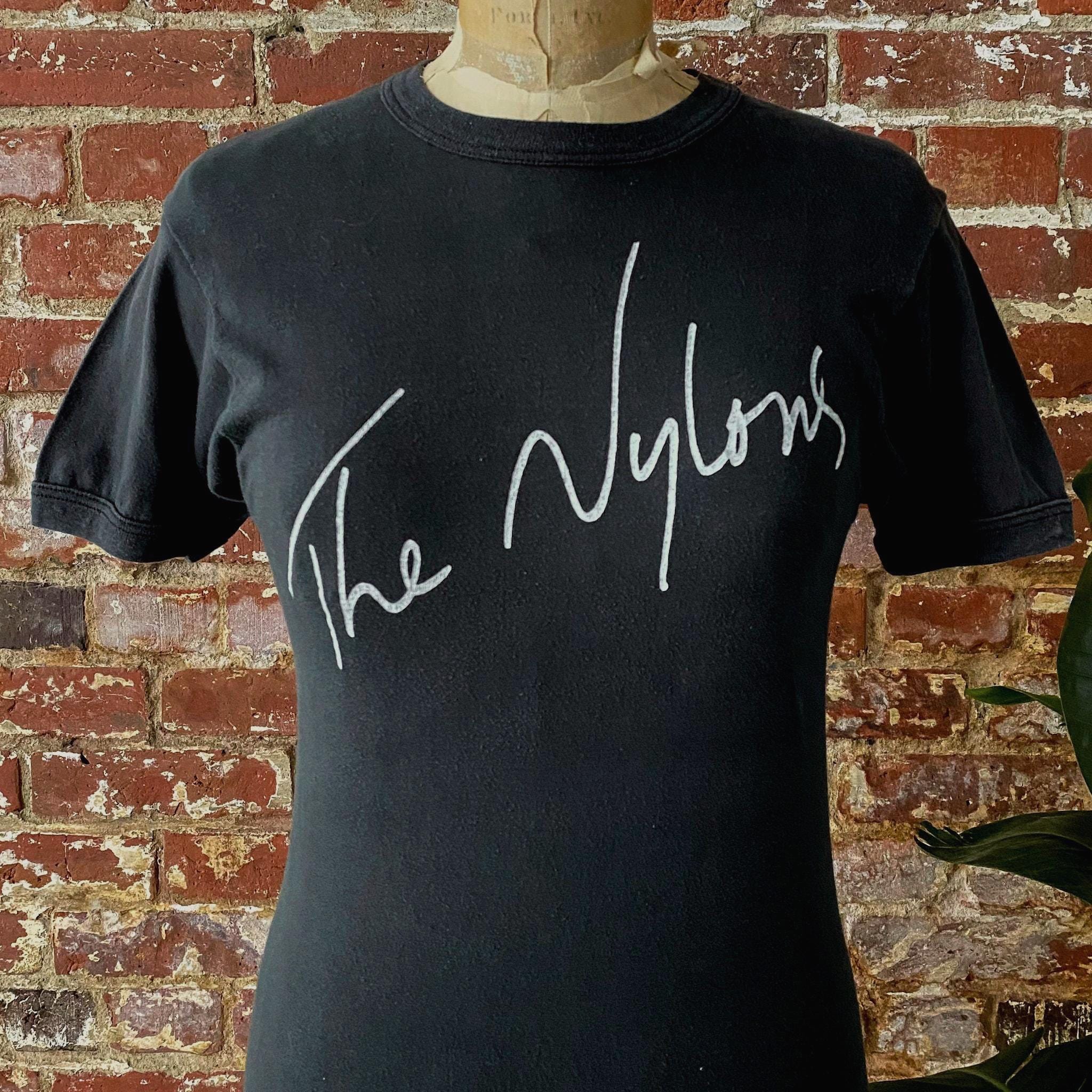 Vintage 1982 The Nylons The Band promo-T-shirt - jaren 80 The Nylons Ringer Tee - jaren 80 band T-shirt - katoen met enkele steek - XXS/XS, 16" x 26"