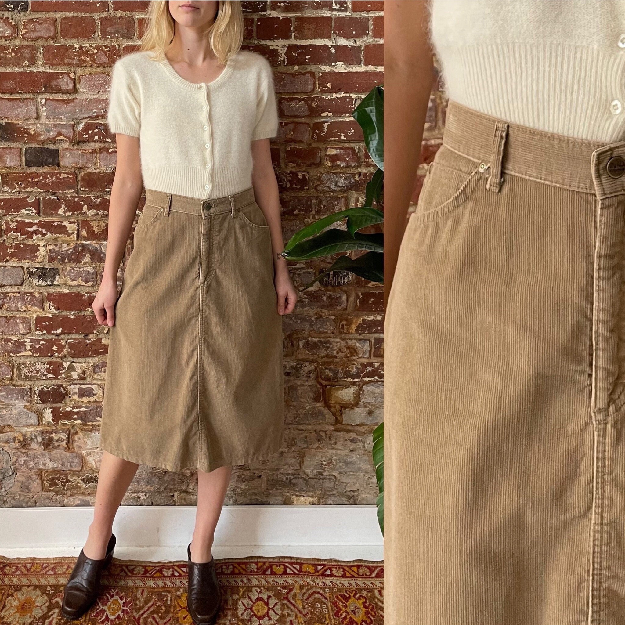1970s corduroy skirt