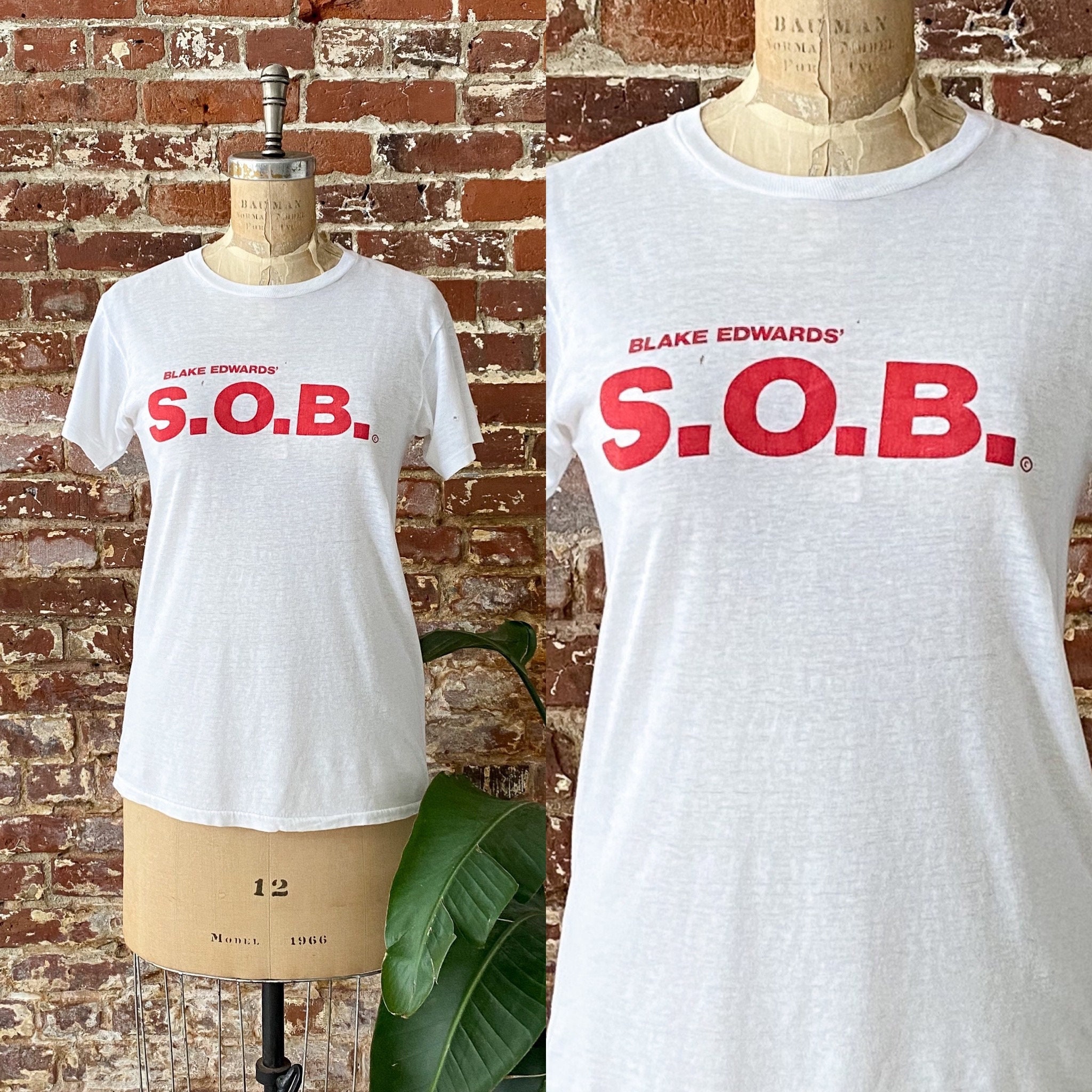 Vintage 1981 Blake Edwards S.O.B. Movie Promo T-shirt - Single