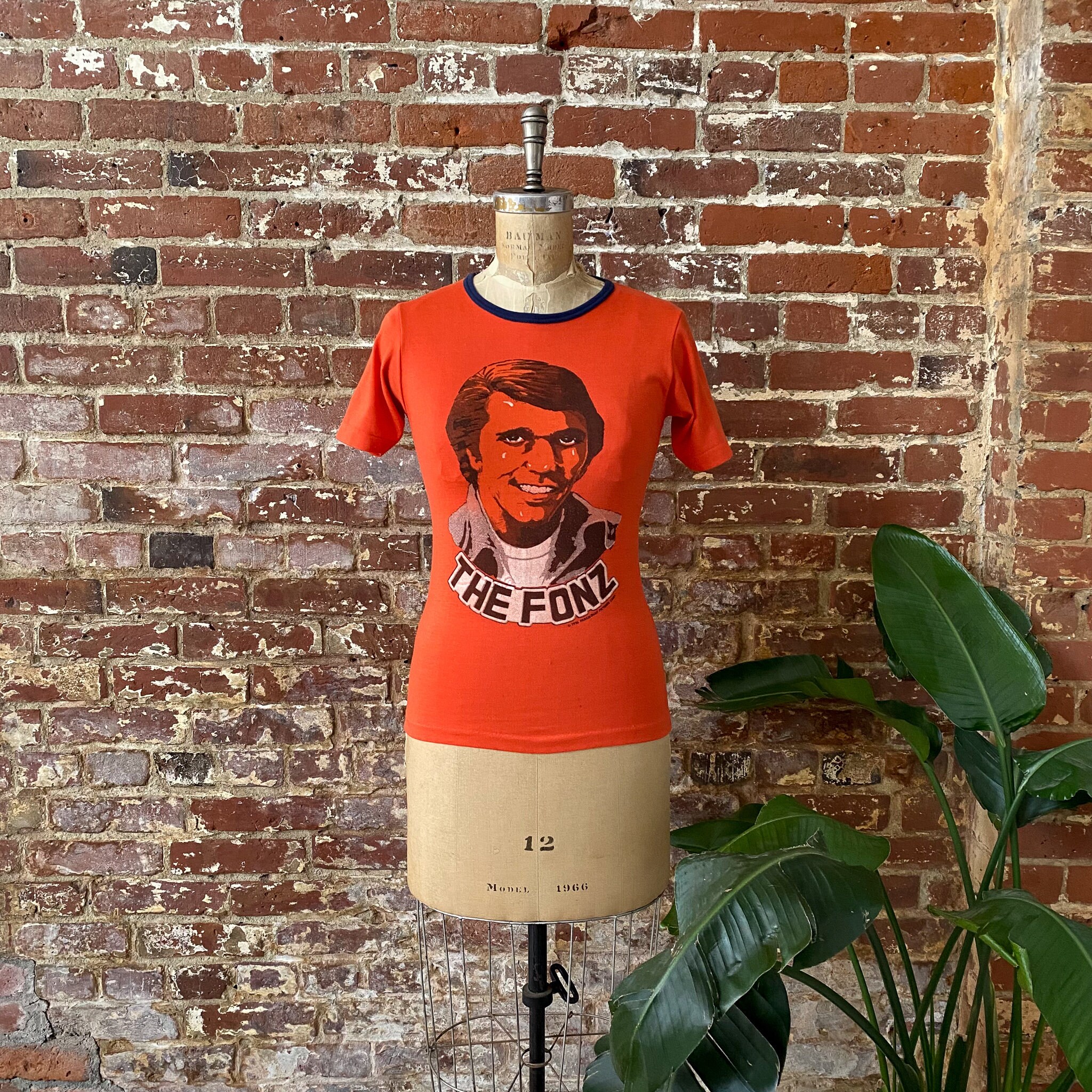 Vintage 1976 Happy Days the Fonz Ringer T-shirt - 70s the