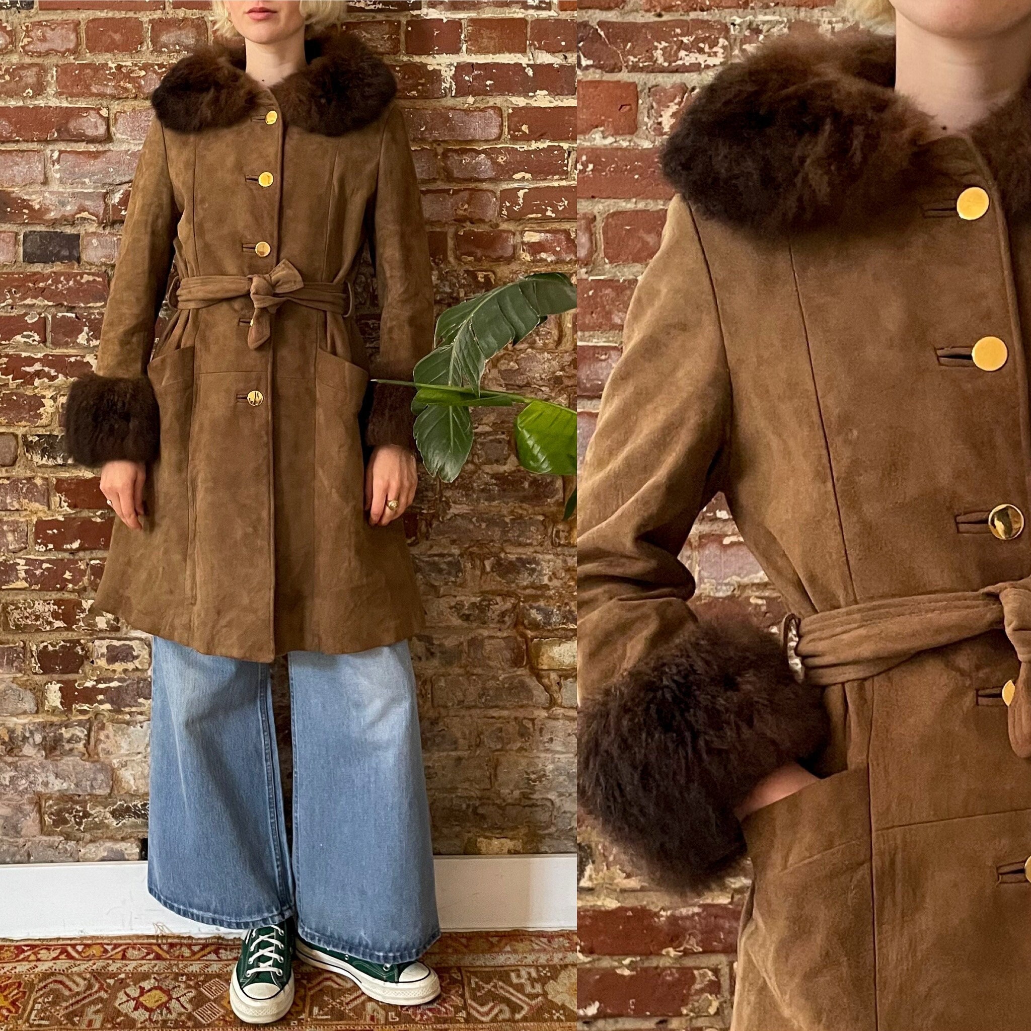 Vintage 70s Penny Lane Coat jacket Grande Bay size 14 - Coats & jackets