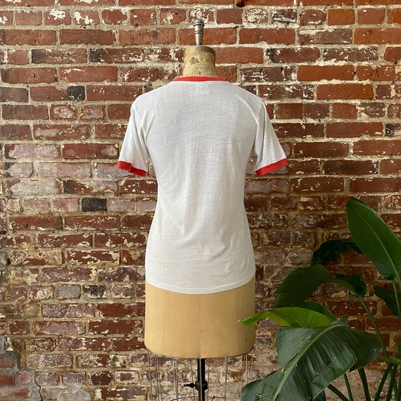 Vintage 1970s Thunderbird Superstar Drill Team Ringer… Gem