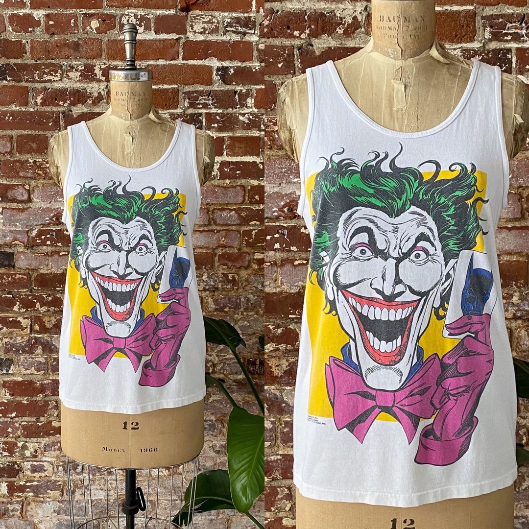 Vintage 1989 the Joker DC Comics Tank Top 80s the Joker Batman DC ...