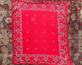 ✨40s✨Vintage★Bandana★Tiger★red★FJ ✨40s✨Vintage☆Bandana☆Tiger☆red☆FJ