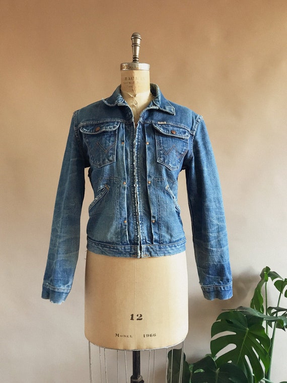 Vintage 1960s Sanforized Wrangler Denim Jacket - 6