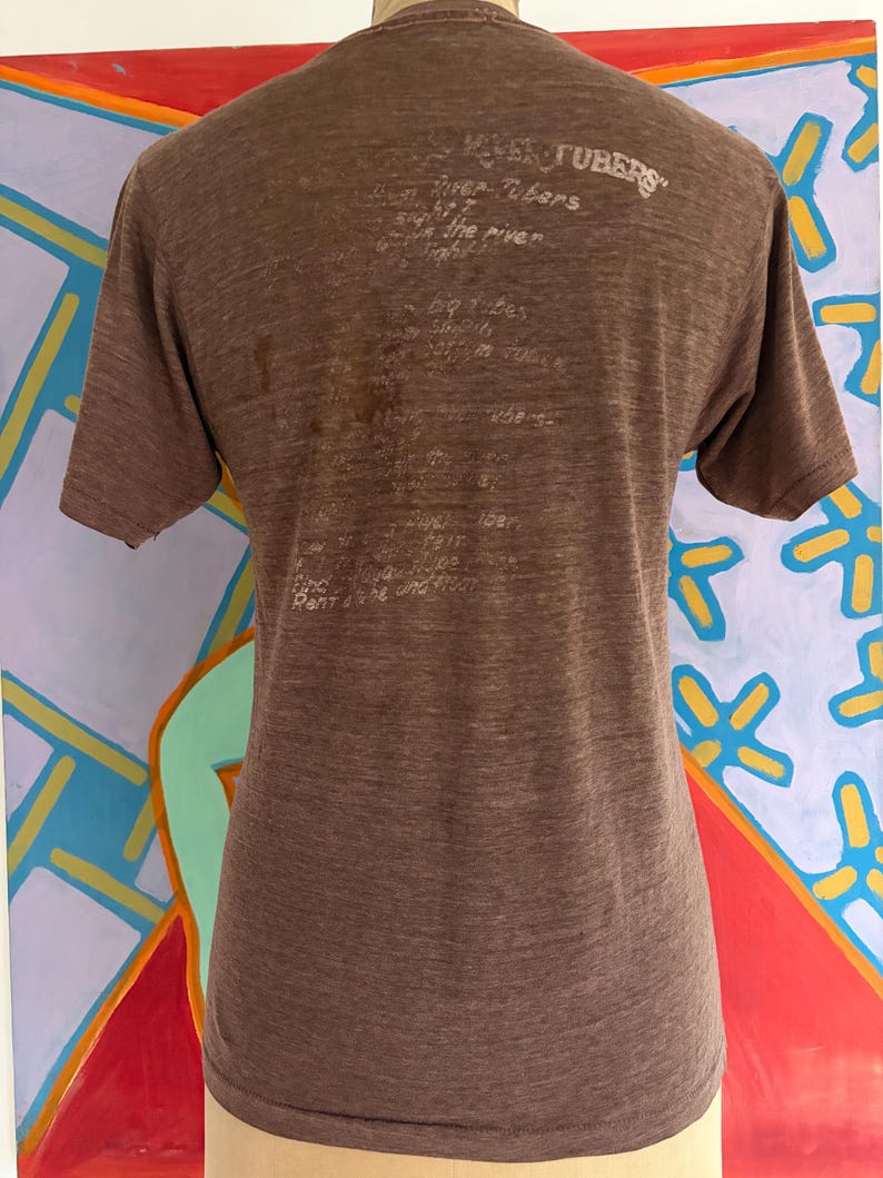 Vintage 80s Guadalupe River Rat Faded Out Threadbare Paper Thin T-Shirt - Men's XSmall Women's Small 17 " x 25 " image 4