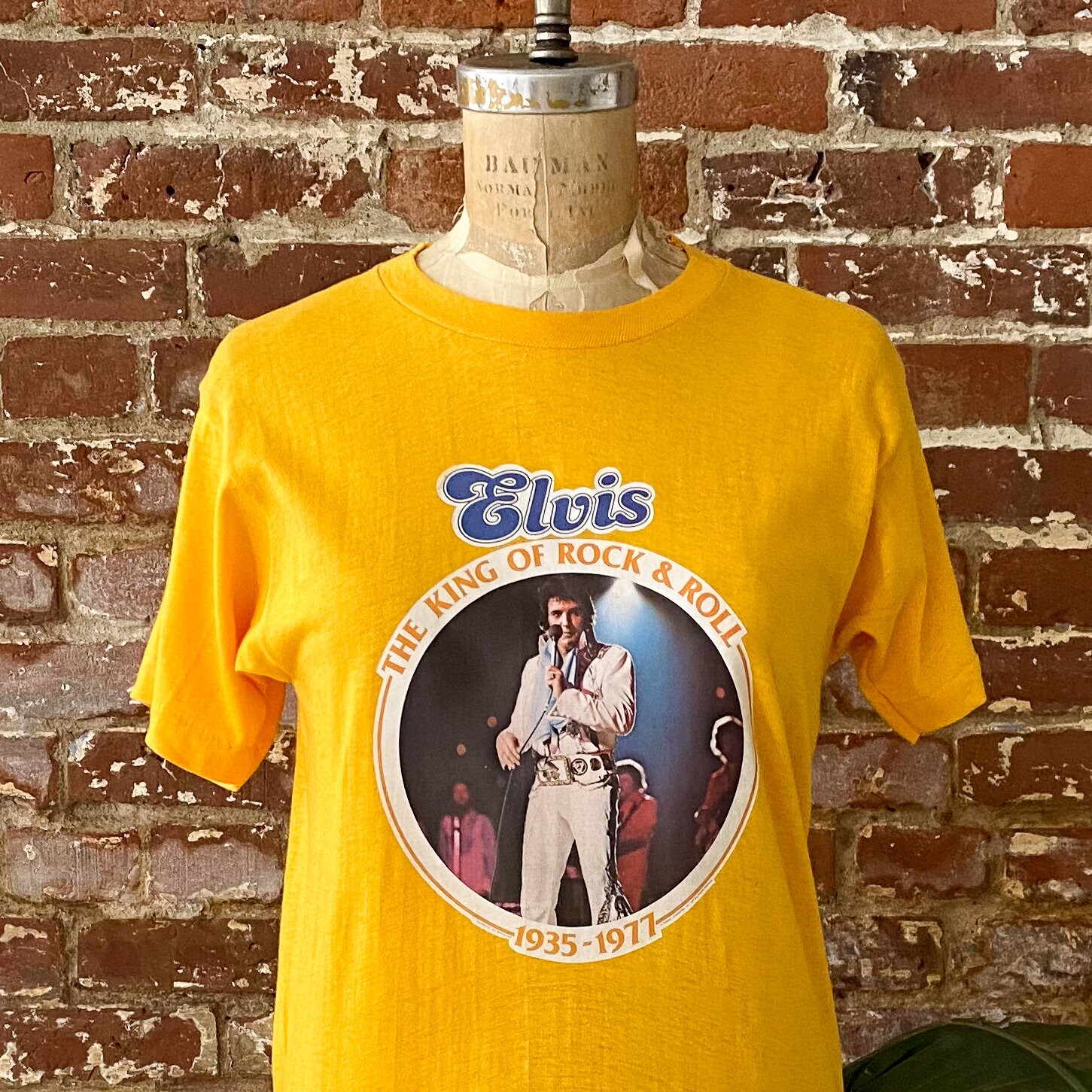 Vintage 1977 Deadstock Elvis Presley Iron-on T-shirt - 70s Elvis  