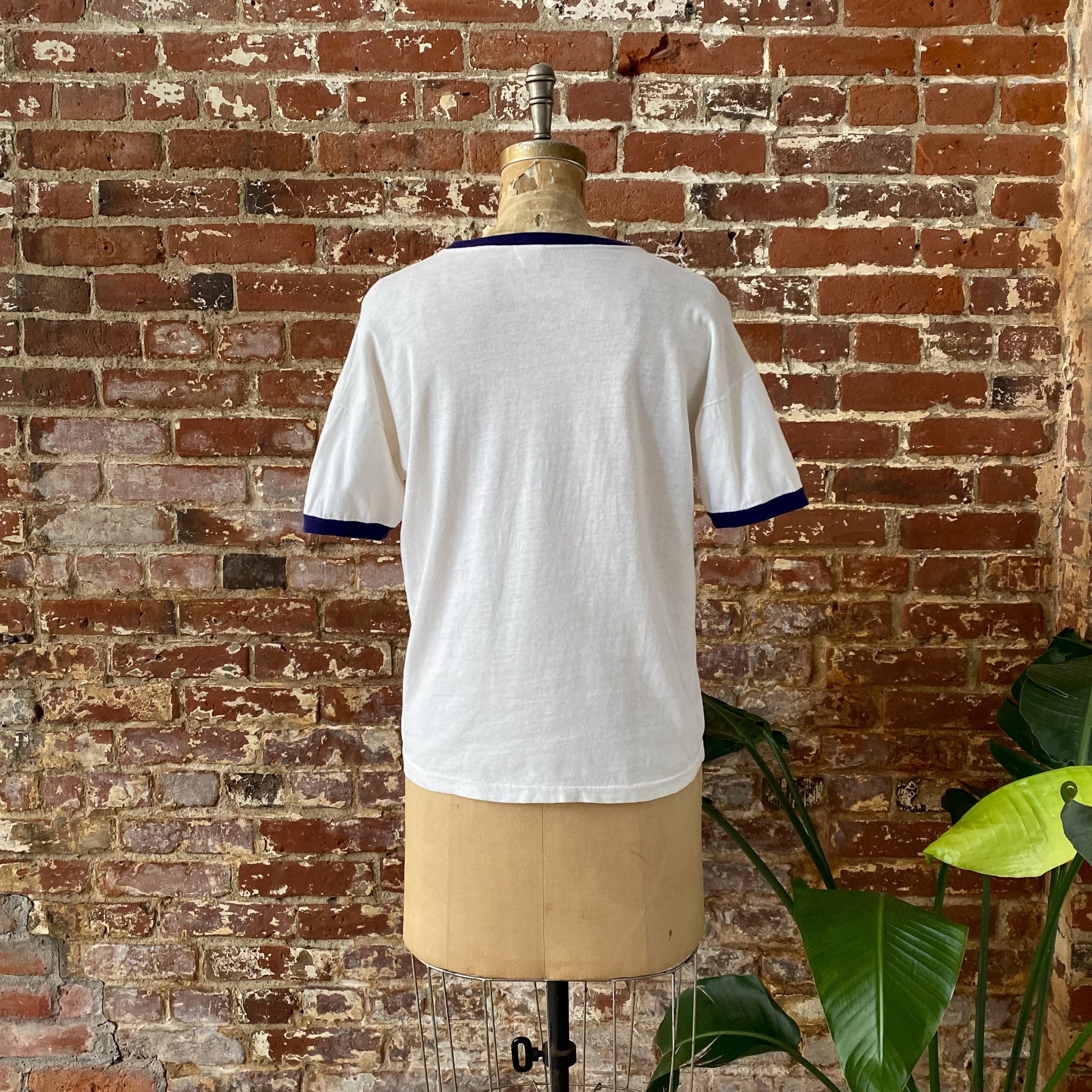 Vintage 60s Champion Running Man University Washington Ringer T