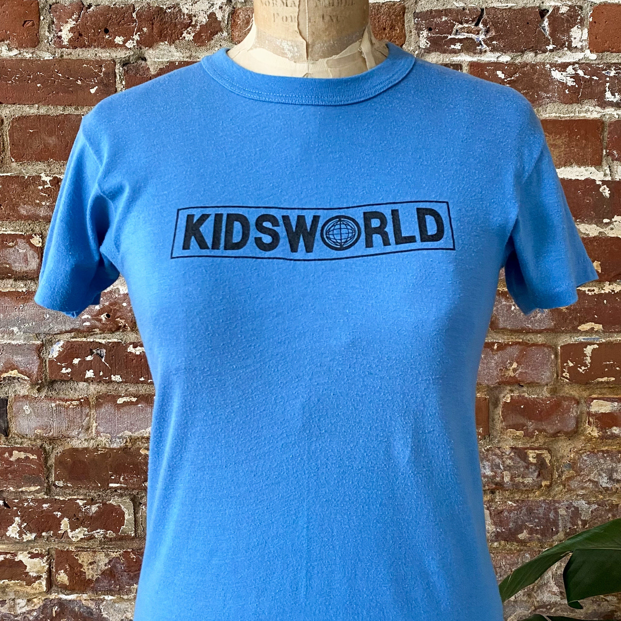 Stitch Short Vintage Kids World Canada T-shirt Made Etsy 70s Kids 50/50 Single XS Graphic - 1970s Blue Tee Mens World in