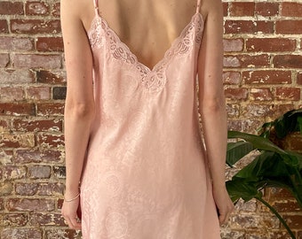 Vintage 90s Victoria's Secret Gold Label Pink Mini Slip Dress W Lace Trim -  Size Medium - Etsy