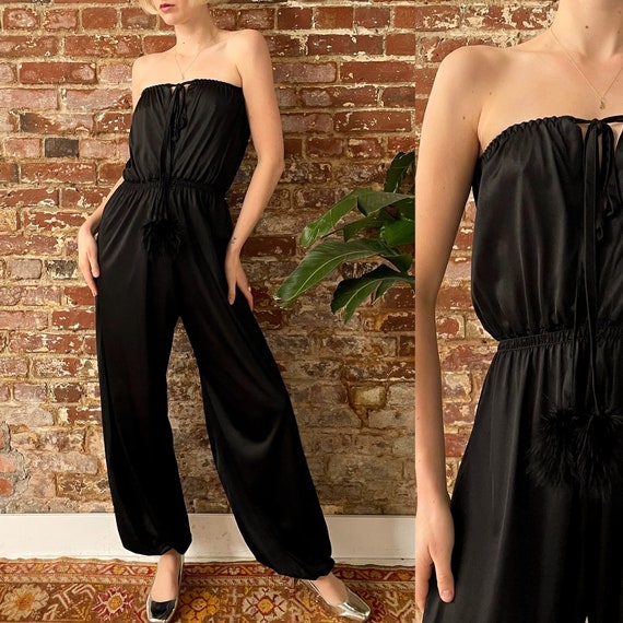 COMBINED NYLON JUMPSUIT - Black