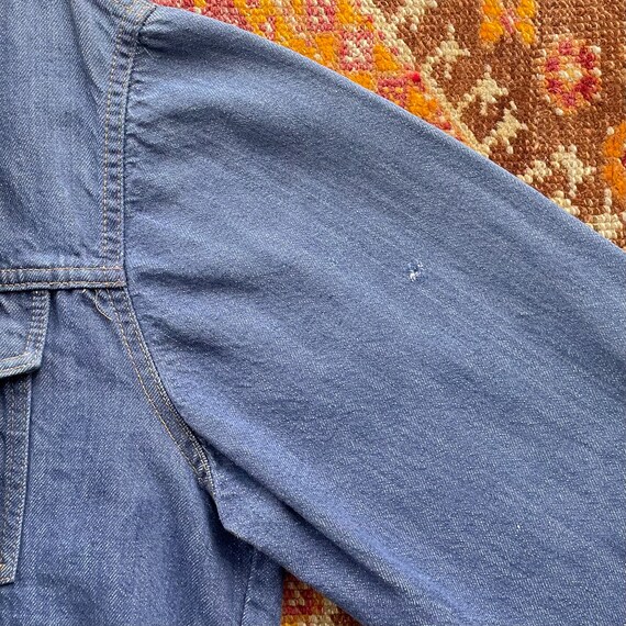 Vintage 1970s Roebucks Dark Wash Denim Jacket - 70s Sears Vintage 1970s Roebucks Dark Wash Denim Jacket - 70s Sears