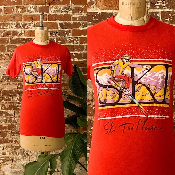 Vintage 80s Ski Tod Mountain Souvenir T-shirt - Single Stitch