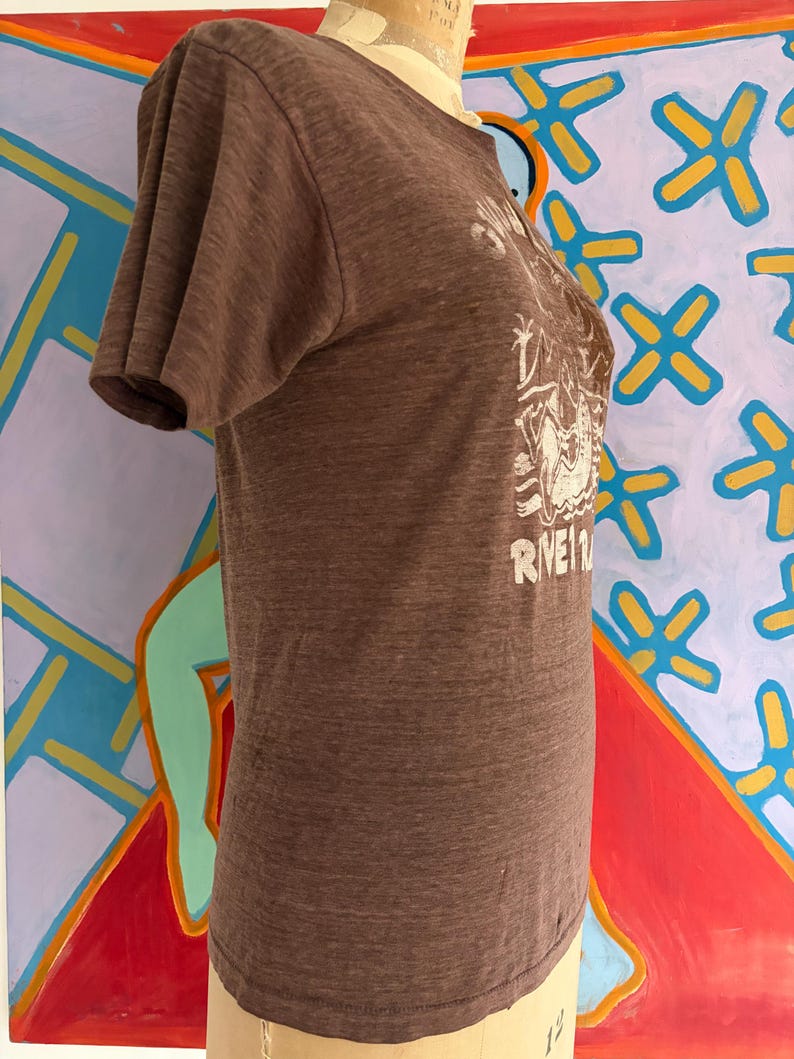 Vintage 80s Guadalupe River Rat Faded Out Threadbare Paper Thin T-Shirt - Men's XSmall Women's Small 17 " x 25 " image 3